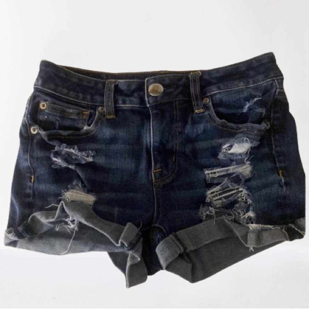 American Eagle ripped denim shorts